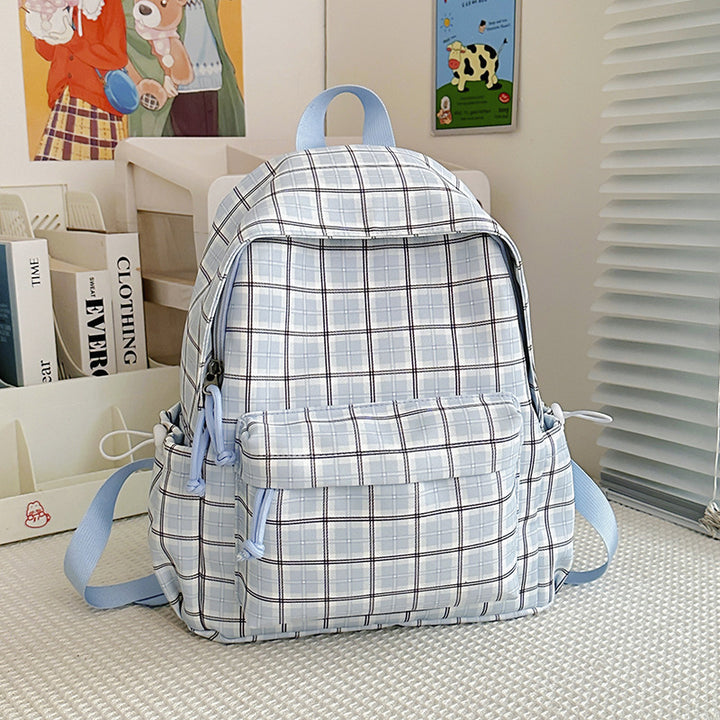 Stylische Karomuster-Rucksack Karnz