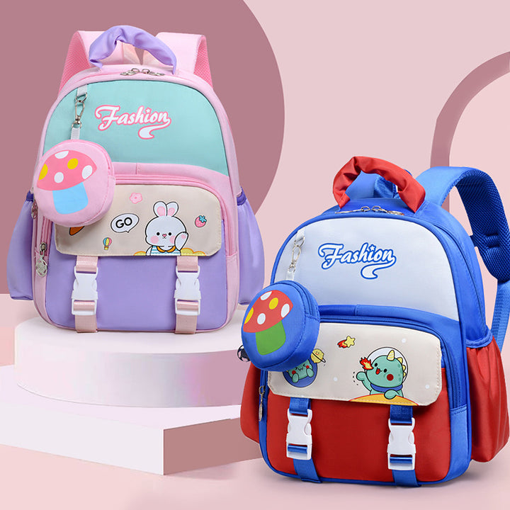 Verspielter Rucksack für die Schule im Cartoon-Stil Karnz