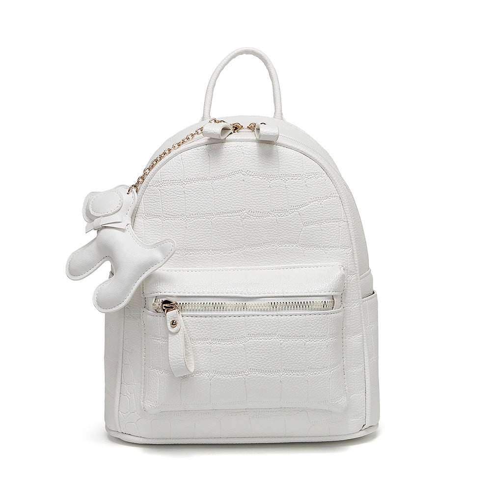 Krokodil-Prägung Mini Chic Rucksack Karnz