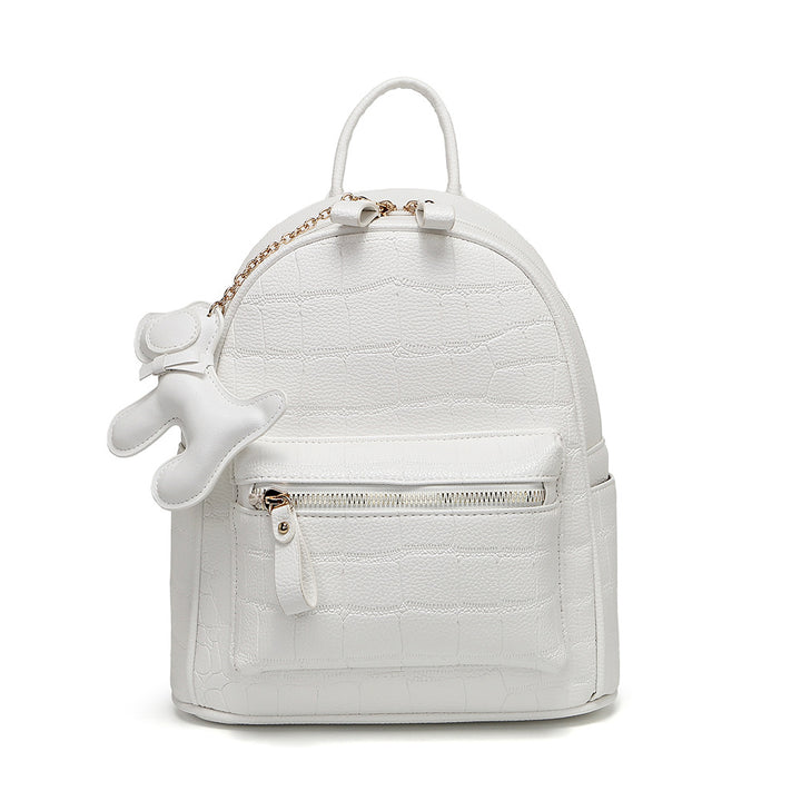 Krokodil-Prägung Mini Chic Rucksack Karnz