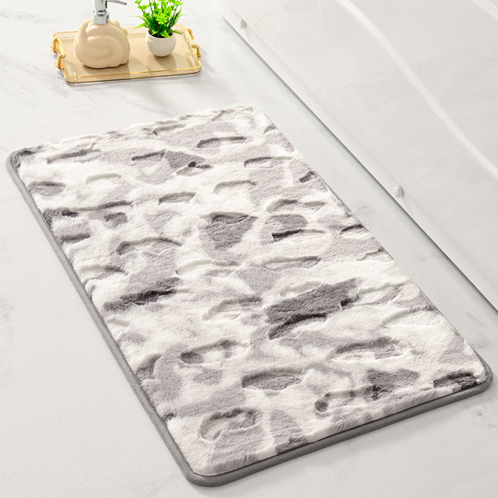 Luxuriöse Faux-Fur-Badetmatte