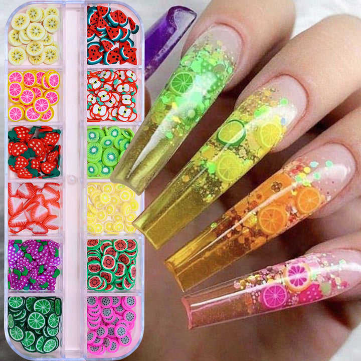 Frucht-Themen-Nagelkunst-Dekorationsset