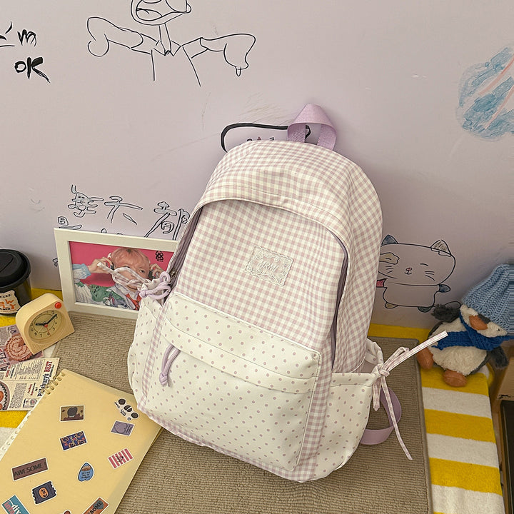 Chic Plaid Rucksack Karnz