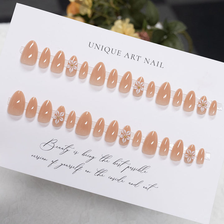 Elegante florale Press-On Nagelkunst  1791110838