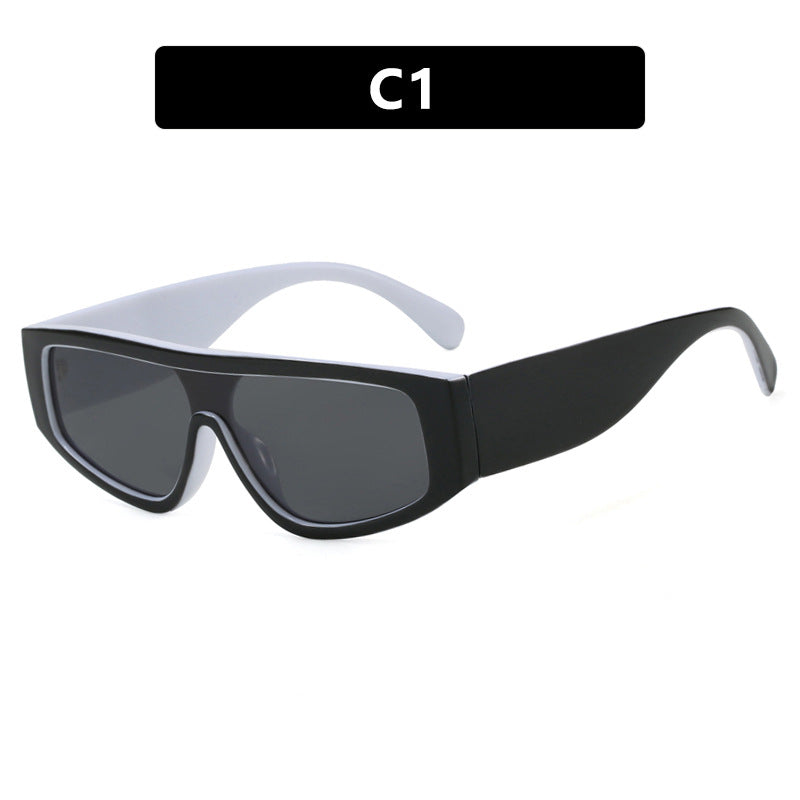 Damen modische Sportsonnenbrille mit innovativem Design und breitem Rahmen Karnz