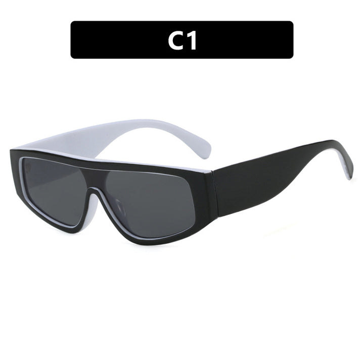Damen modische Sportsonnenbrille mit innovativem Design und breitem Rahmen Karnz