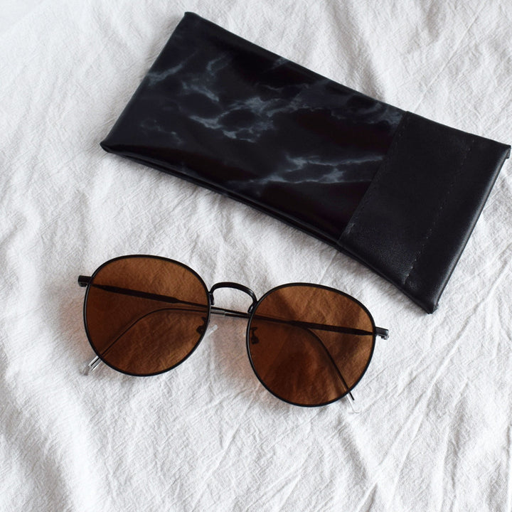 Oversized Runde Rahmen Sonnenbrillen Karnz