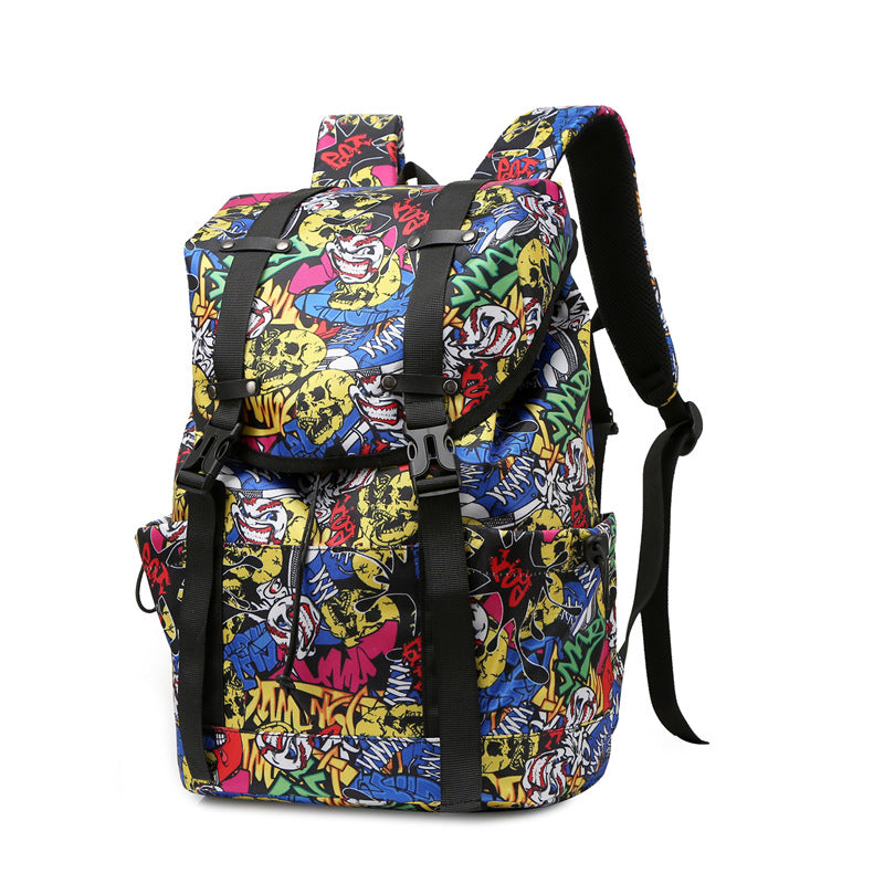 Stylischer Rucksack mit Blättermuster Karnz