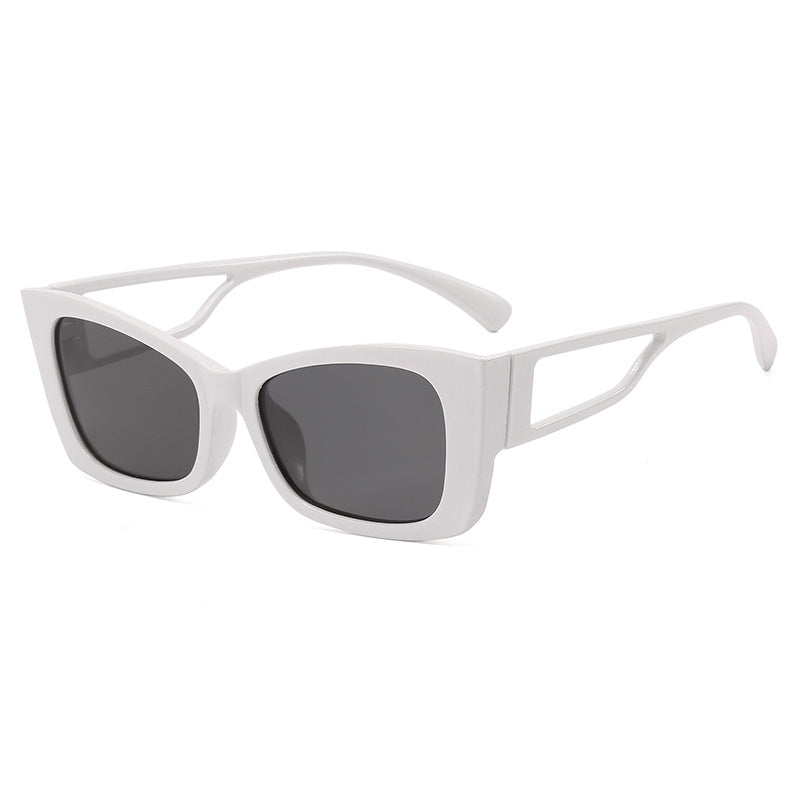 Damen trendige geometrische Sonnenbrille mit eckigem Rahmen Karnz