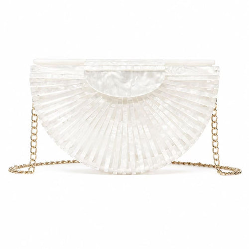 Elegante muschelförmige Abendtasche