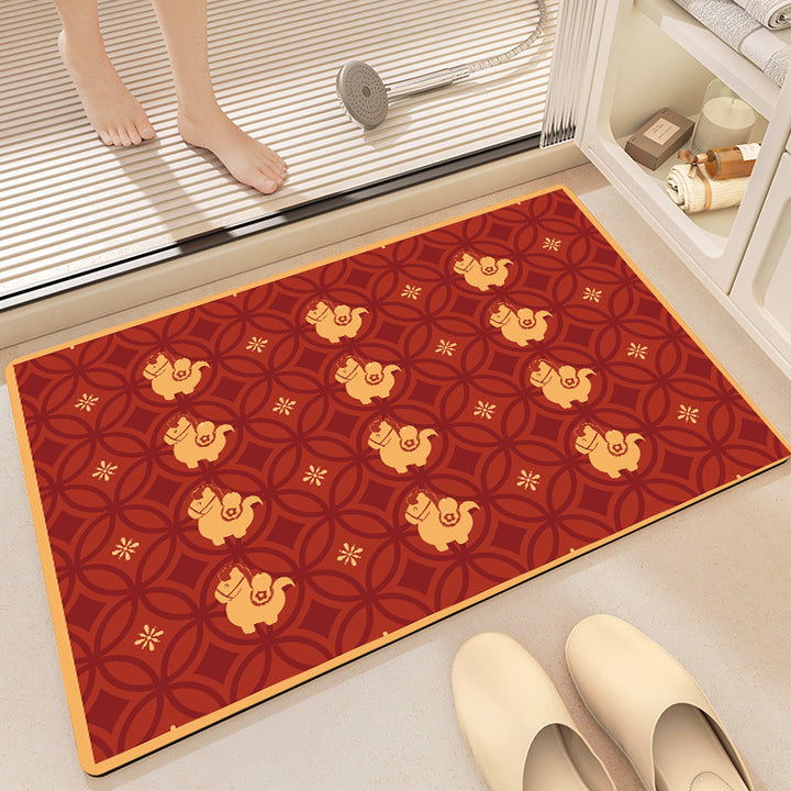 Verspielt Pferde-Themen Memory Foam Badmatte Karnz