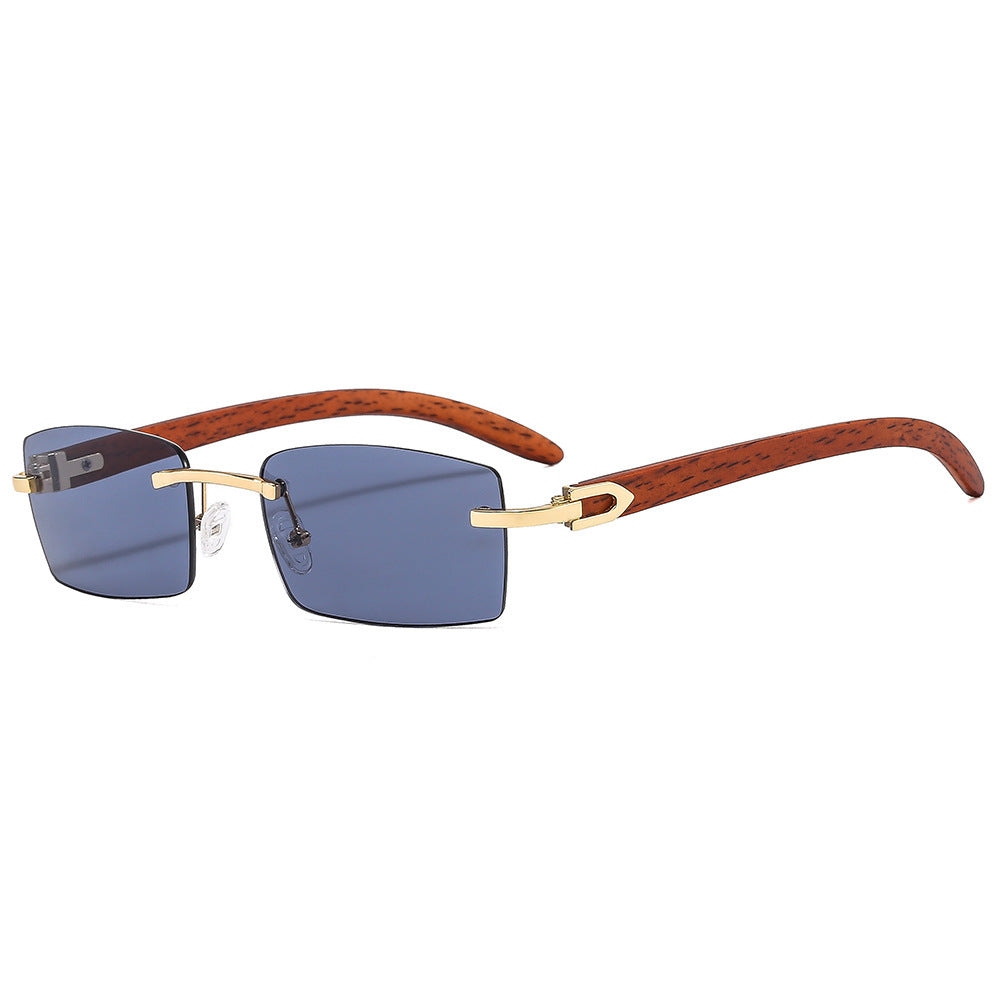 Stylische Holzgriff Quadratische Sonnenbrille Karnz