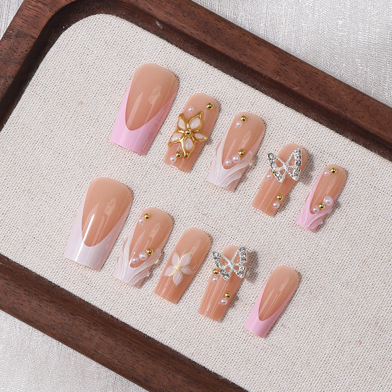 Luxuriöse dekorative Press-On-Nagelspitzen Karnz