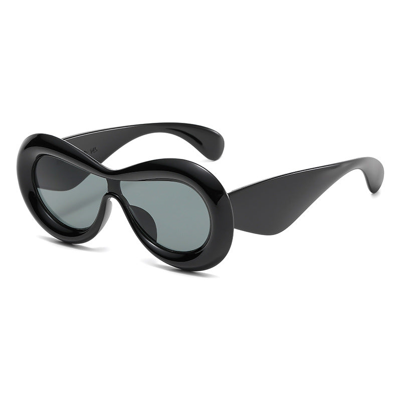 Damen modische oversized Sonnenbrille im extravaganten Design Karnz