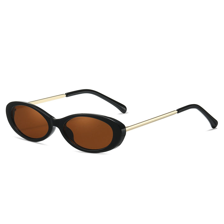 Retro-inspirierte ovale Sonnenbrille Karnz