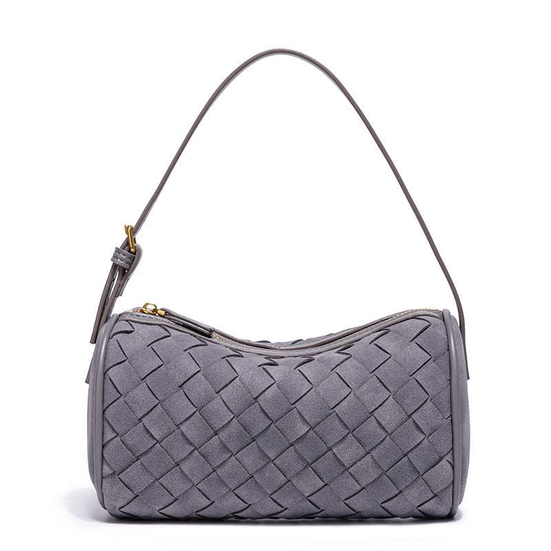 Geflochtene Wildleder-Handtasche Karnz