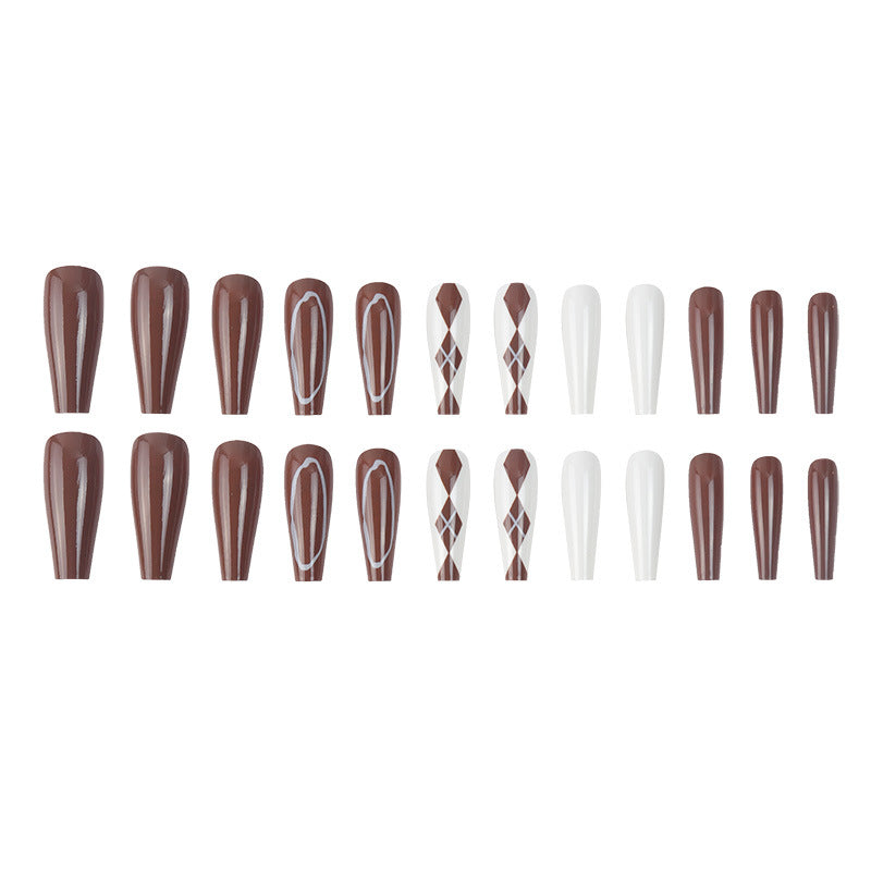 Elegante künstlerische Stiletto Press-On Nägel Karnz 1789085884