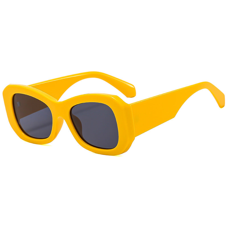 Damen Futuristische Sonnenbrille mit markantem Rahmen Karnz