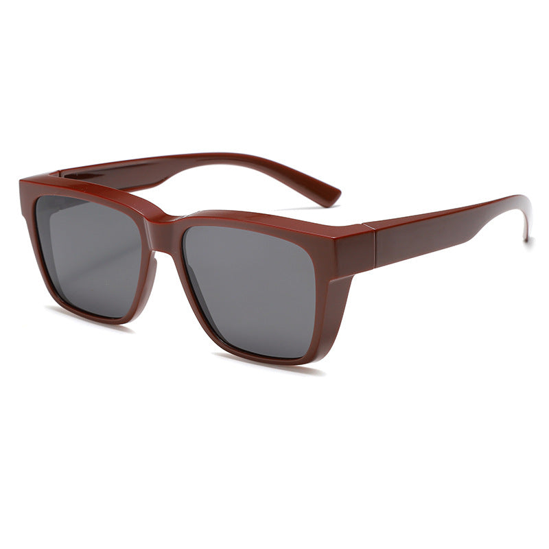 Damen moderne quadratische Sonnenbrille mit robustem Rahmen Karnz