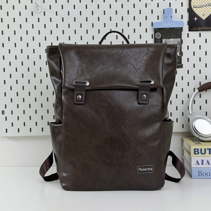 Modischer Leder Rucksack Karnz