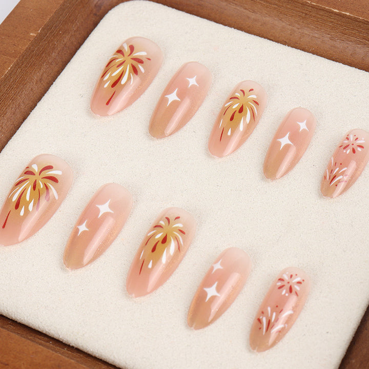 Handgefertigtes Press-On Nagelkunst-Set Karnz
