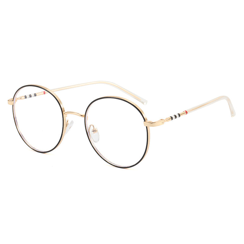 Damen modische runde Sonnenbrille mit elegantem Metallrahmen Karnz