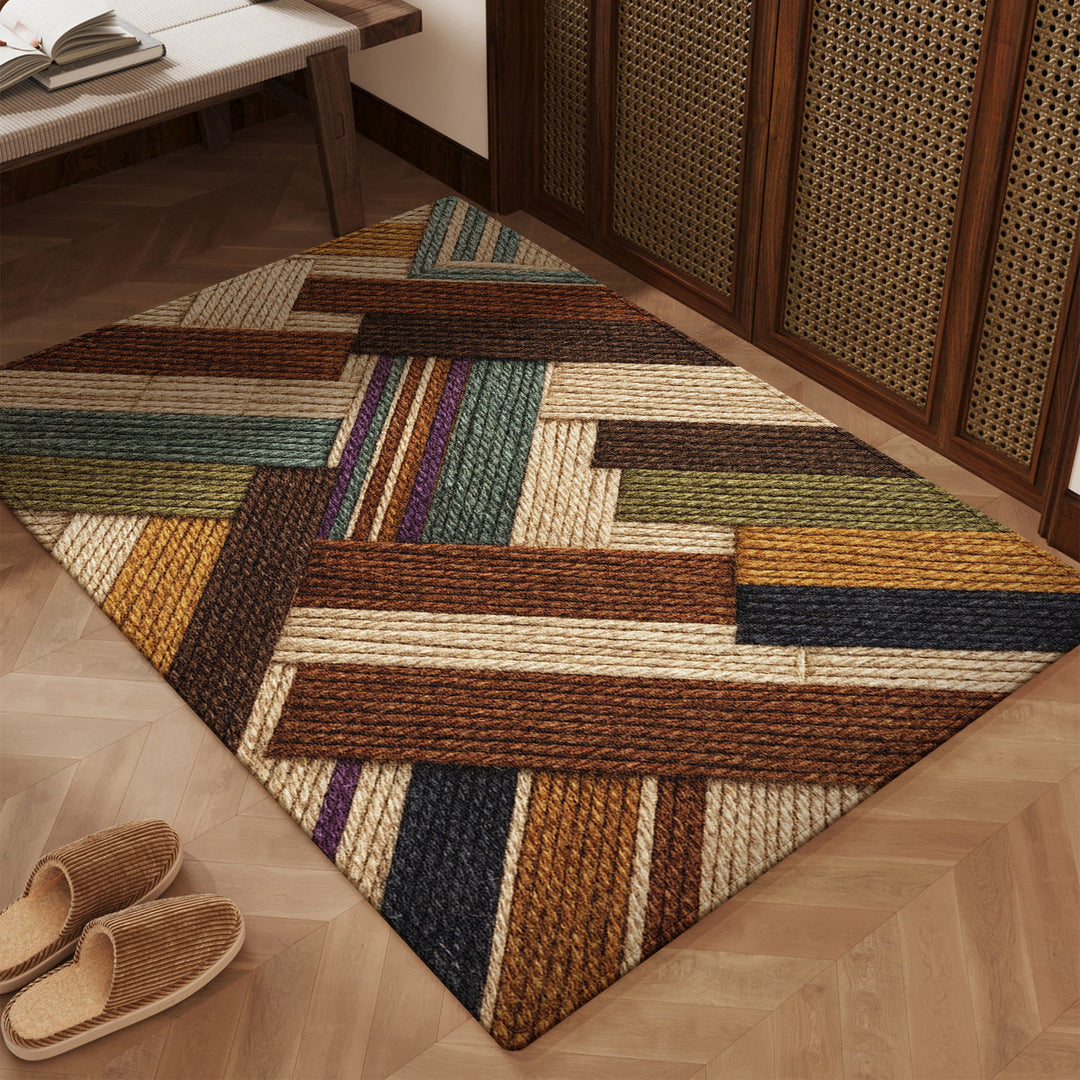 Strukturierter geometrischer Teppich