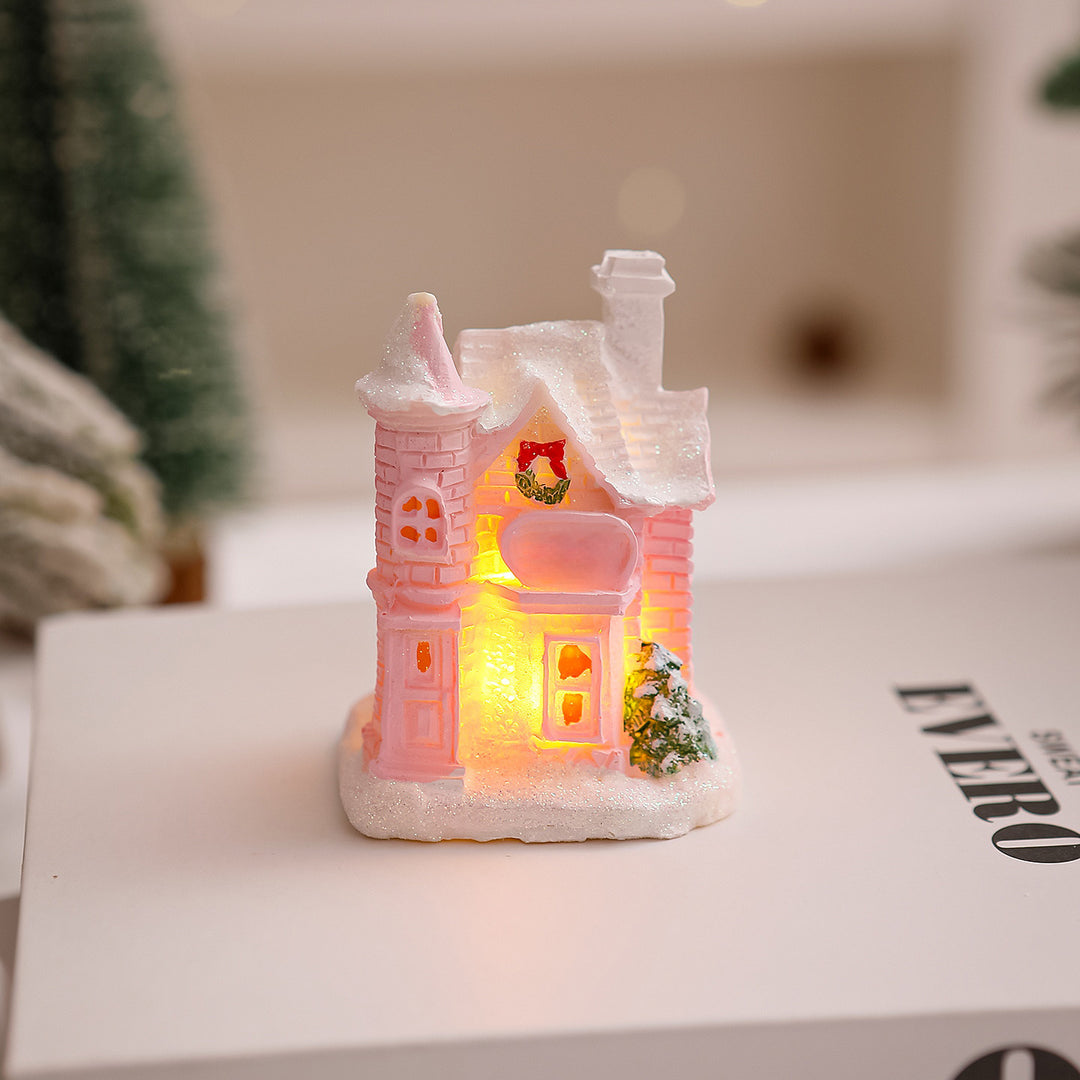 Beleuchtetes Weihnachtsdorf Haus Deko Karnz