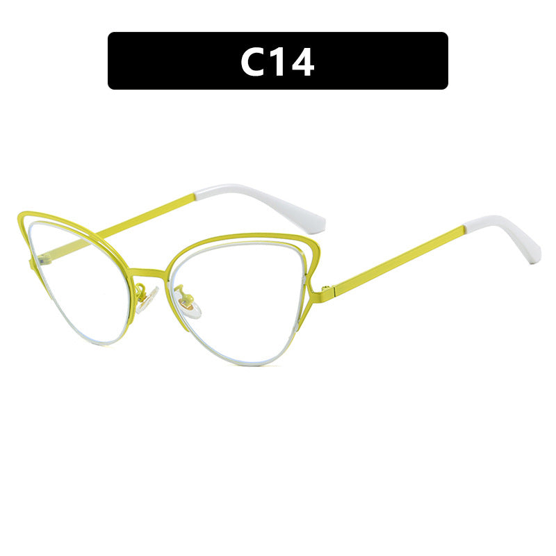 Damen Cat-Eye Brille mit edlem Metallrahmen und komfortabler Passform Karnz