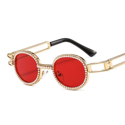 Damen feminine Designer-Sonnenbrille mit extravagantem Rahmen Karnz