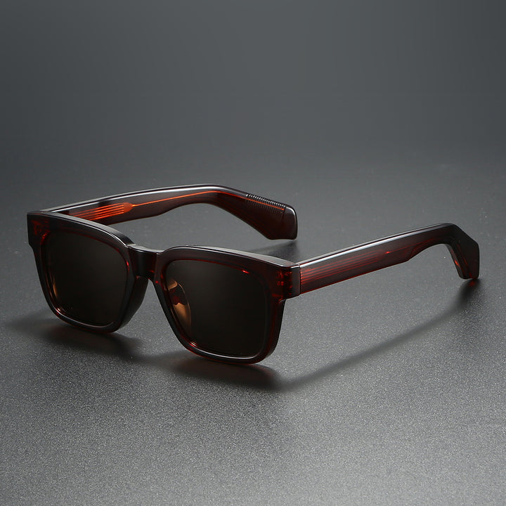 Damen quadratische Sonnenbrille mit markantem Schildpatt-Muster Karnz