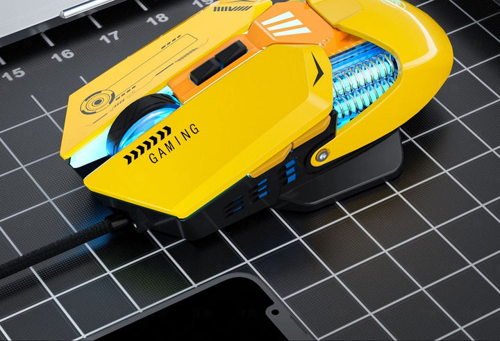 Ergonomische kabelgebundene Gaming-Maus mit anpassbarer RGB-Beleuchtung Karnz