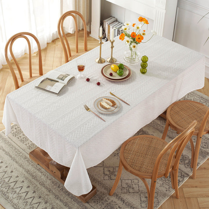 Blumen Spitzenbestickte Tischdecke
