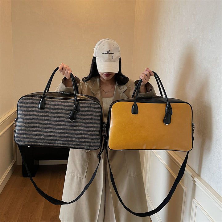Premium Leder Wochenendreise-Tasche