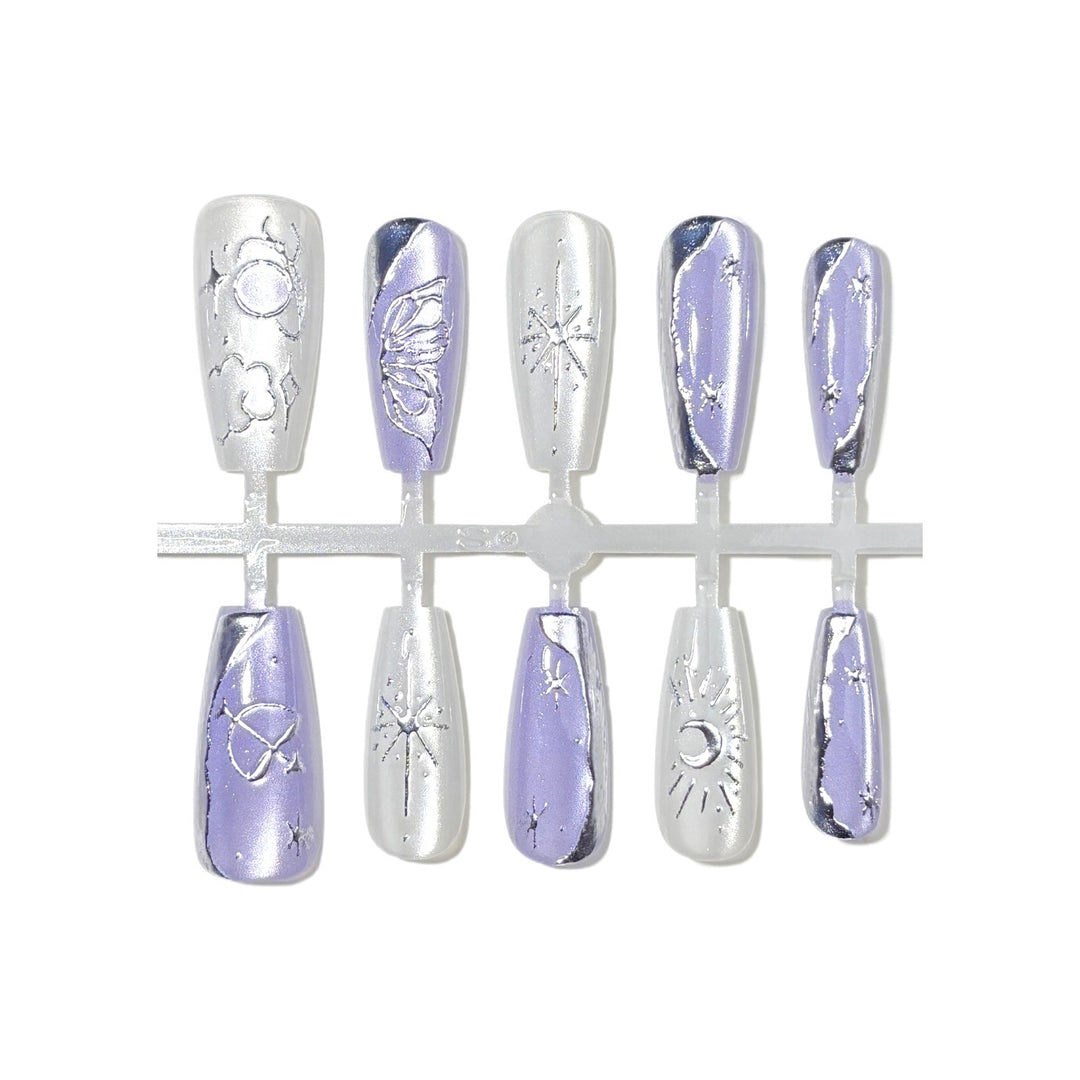 Himmels-Themen Press-On Nagelkunst Set