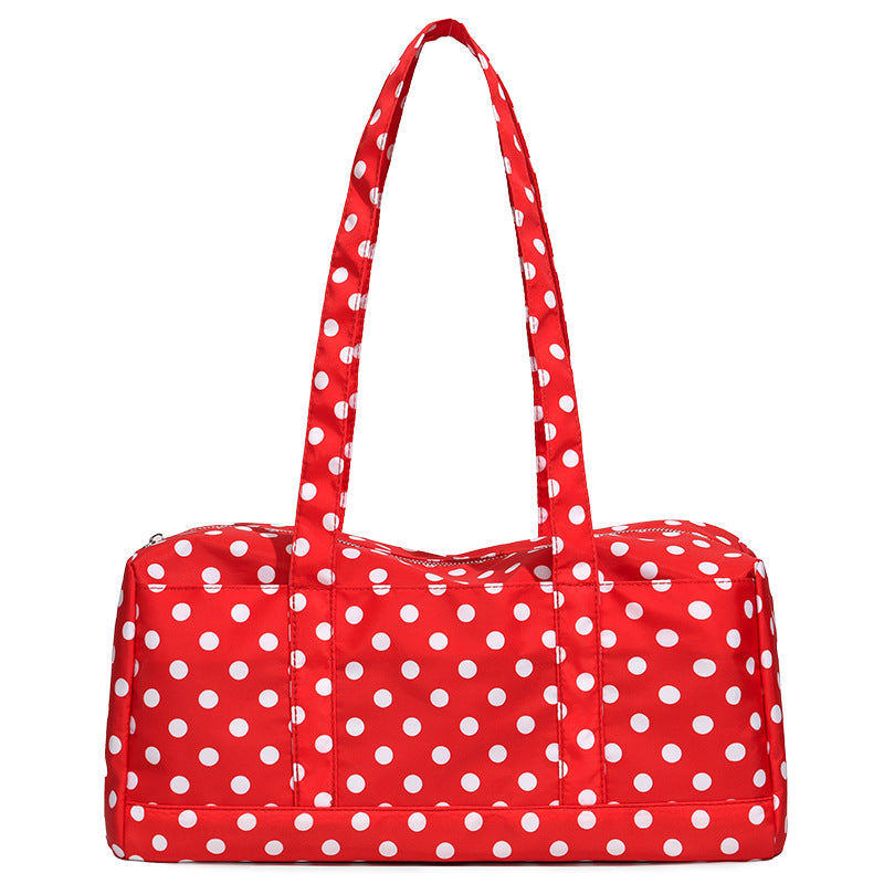 Funktionale gepunktete Wochenendreisetasche