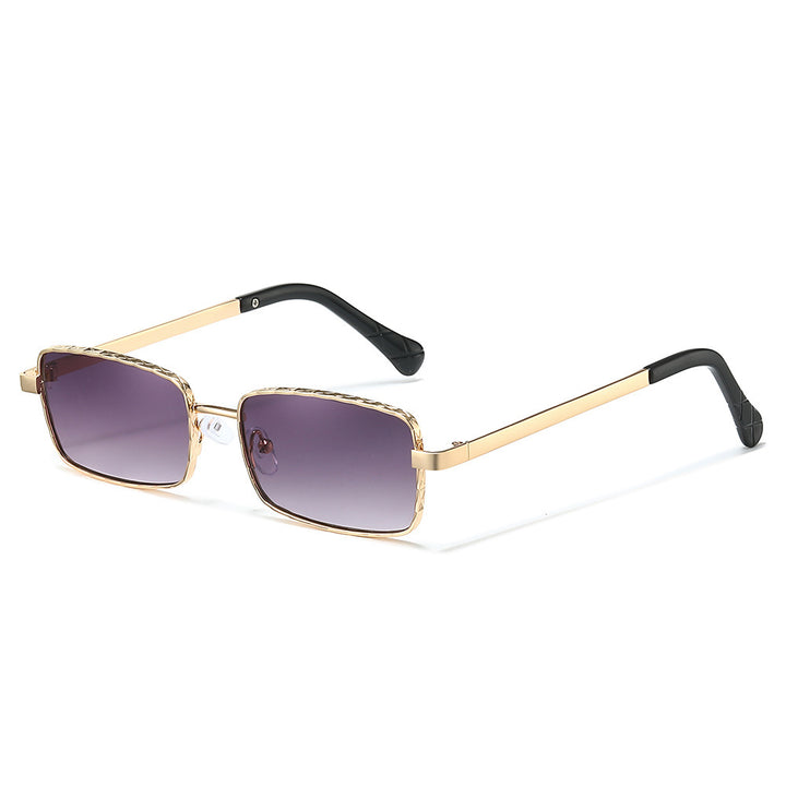 Elegante Minimalistische Rechteckige Sonnenbrille Karnz