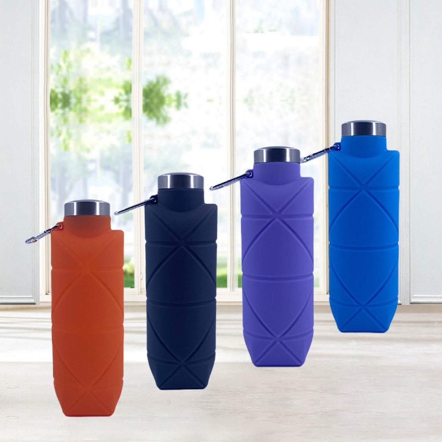 Damen faltbare Silikon Trinkflasche Karnz