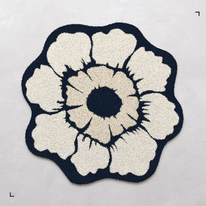 Blumenförmiger Teppich 1789754099