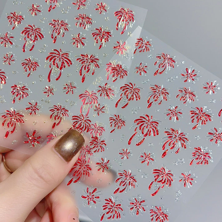 Hochwertige Nagelkunst Folienstickerblatt