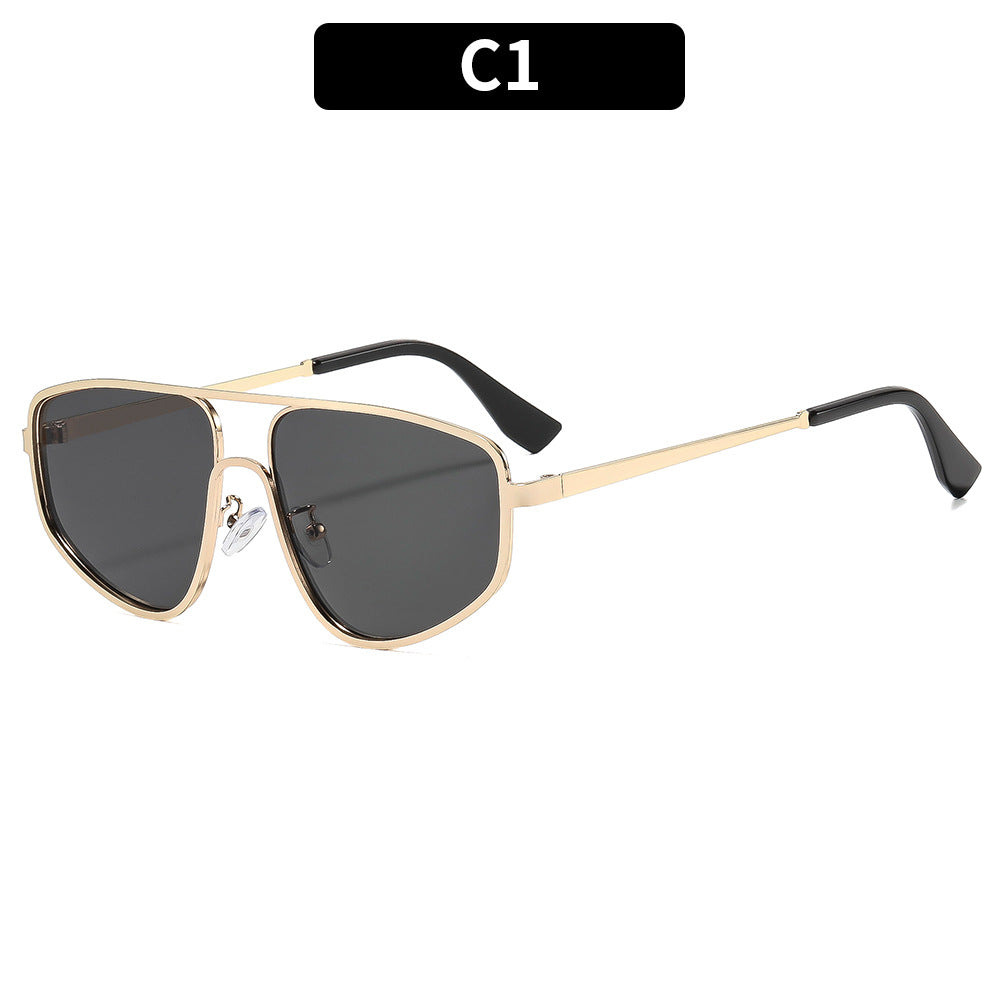Geometrische Schildrahmen Sonnenbrille