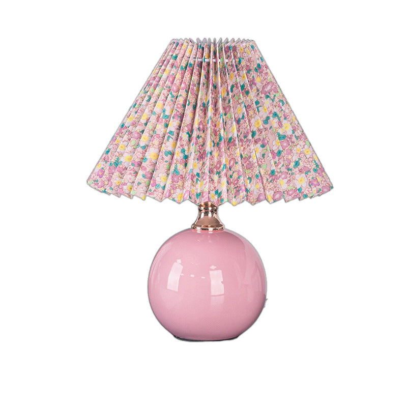 Florale dekorative Tischlampe