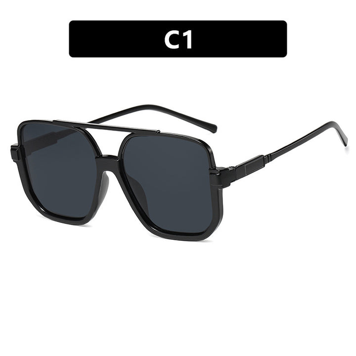 Damen modische quadratische Sonnenbrille mit transparentem Gestell Karnz