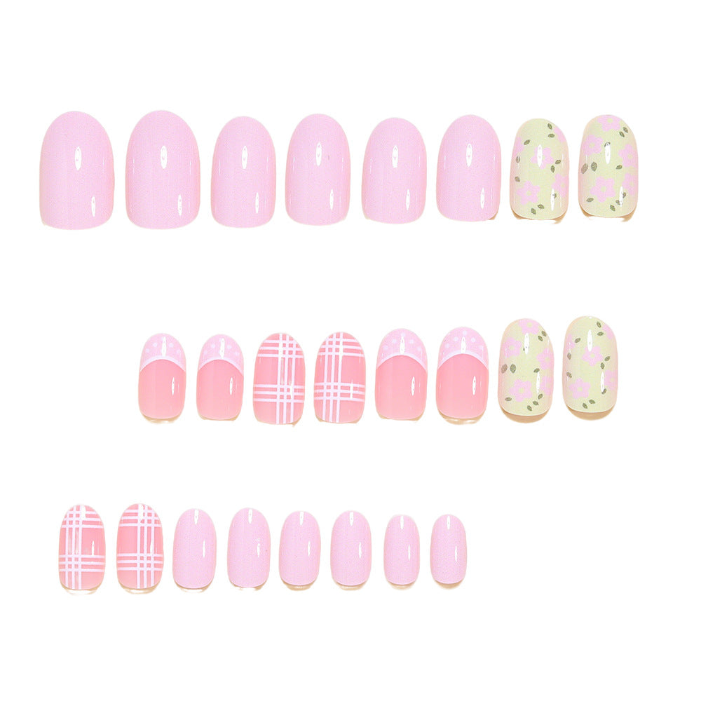 Blumenmuster Press-On Nagelkunst Tipps Karnz