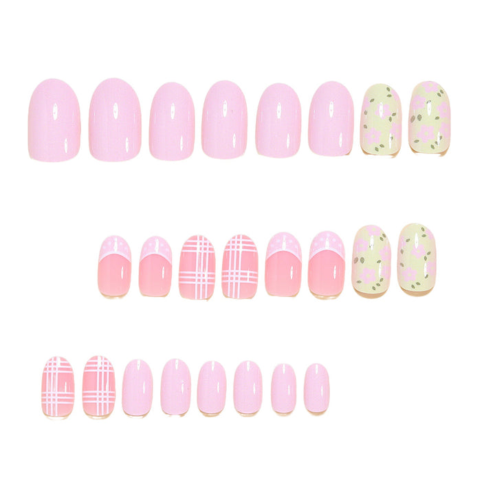 Blumenmuster Press-On Nagelkunst Tipps Karnz