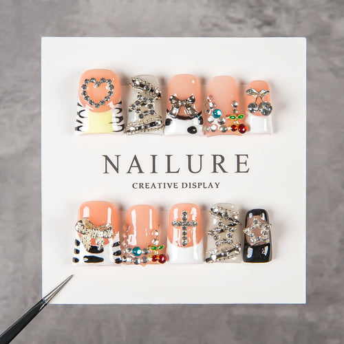 Kreative 3D Press-On Nagelkunst