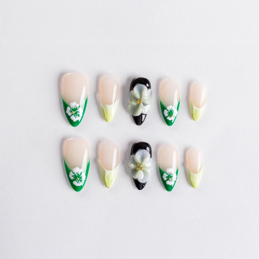 Blumen Kunst Press-On Nageldesign