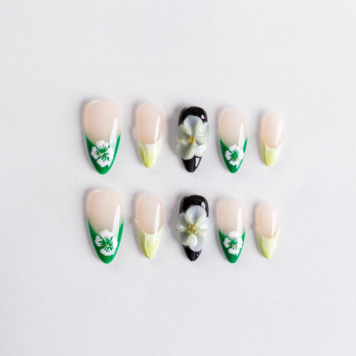 Blumen Kunst Press-On Nageldesign