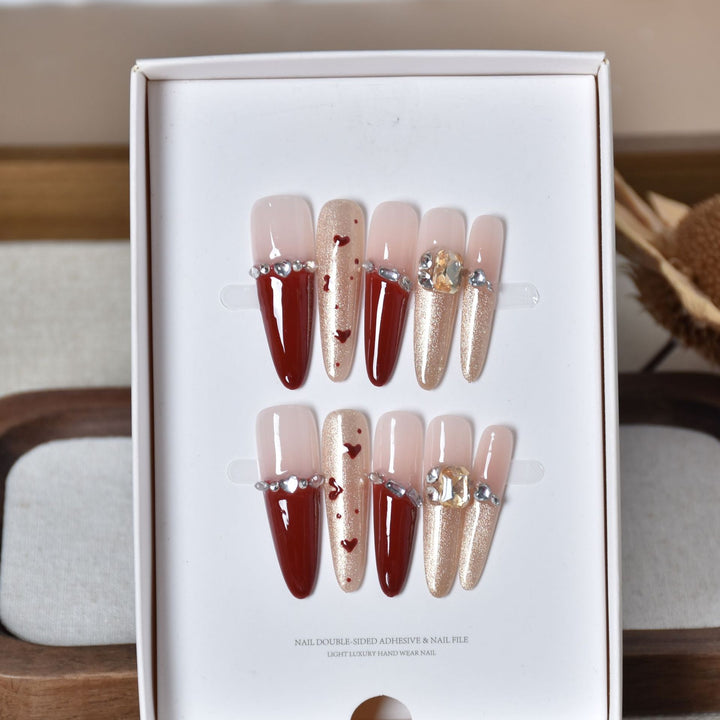 Glamouröse Themen 3D Nagelkunst Extensions Karnz
