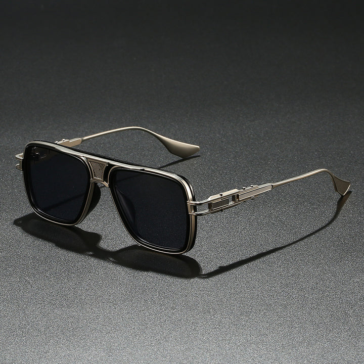 Damen Designer-Sonnenbrille mit luxuriösem Metallrahmen und trendigem Detail Karnz